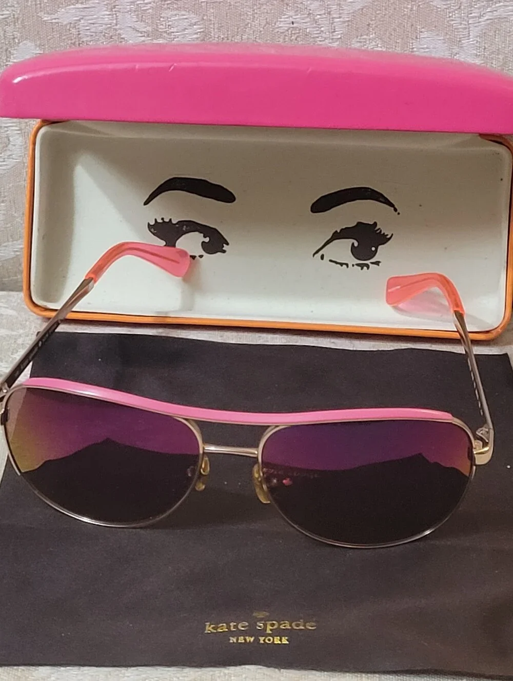 KATE SPADE DUSTY AVIATOR SUNGLASSES
